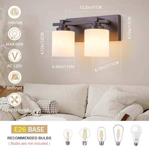 Modern Bathroom Light Fixtures Over Mirror