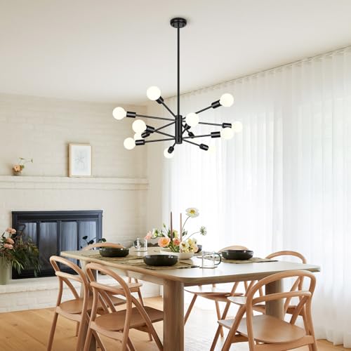 12 Light Modern Chandelier for Dining Room