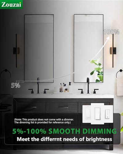 24 inch Modern Bathroom Vanity Lighting Fixtures Over Mirror