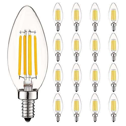 Vintage Candelabra LED Bulb 60W Equivalent (16 Count)