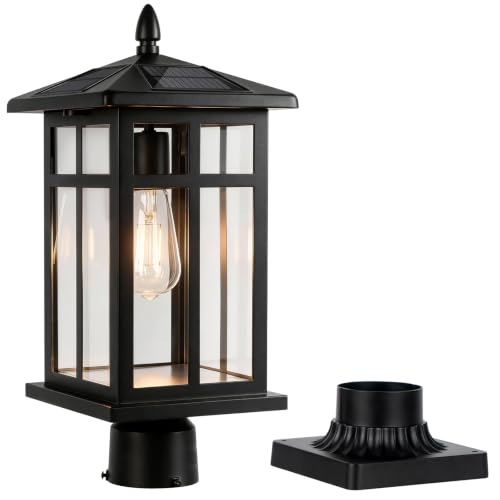 Post Solar Lights Outdoor 19" Solar Post Lights for Outside