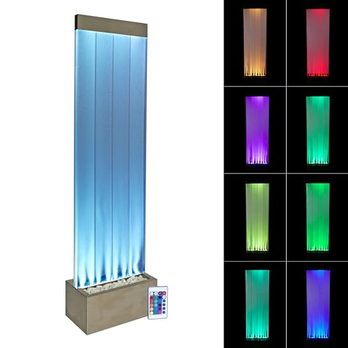 MLT134SL Indoor Floor Bubble Wall Water Fountain with Color