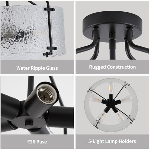 Semi Flush Mount Ceiling Light Fixture