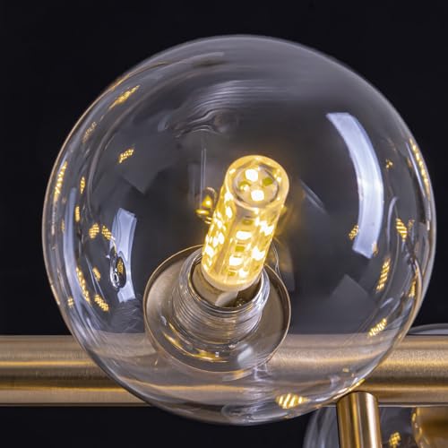 Gold Mid Century Modern Chandelier for Dining Room Light Fixture