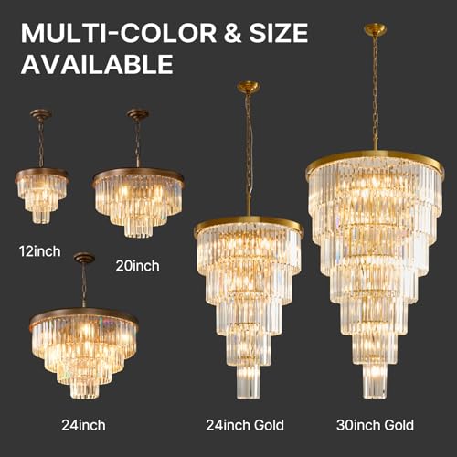 Small Vintage Crystal Pendant Light