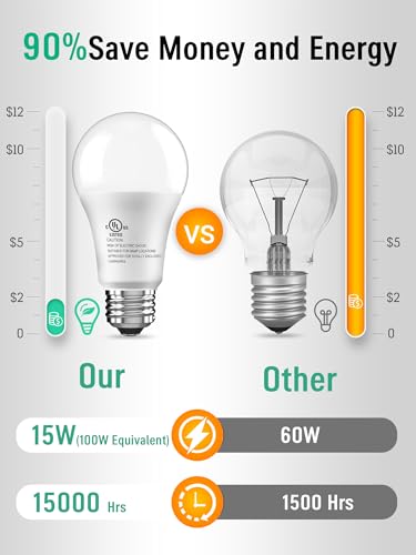 3 Pack LED Light Bulbs 100 Watt Equivalent (3 Count)