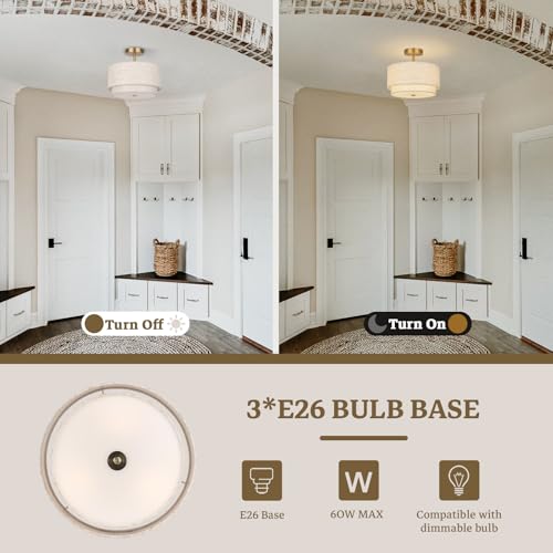 Semi Flush Mount Ceiling Light Fixture