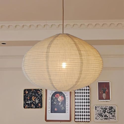 Oval Linen Pendant Lamp Shade