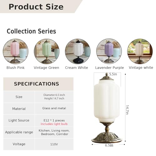 Vintage Touch Bedside Table Lamp