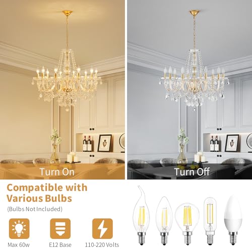 Large Crystal Chandelier