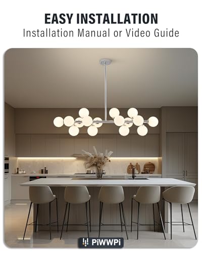 Glass Globe Sputnik Chandelier