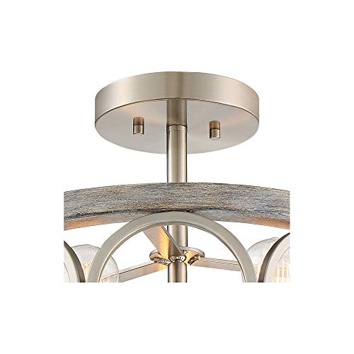 Salima 16" Wide Nickel Gray Wood 3
