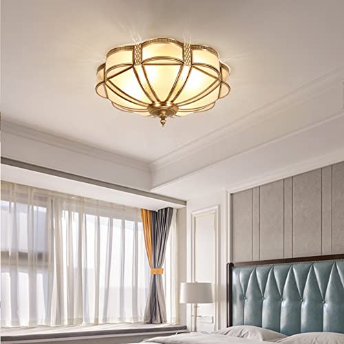 Brass Flush Mount Ceiling Light