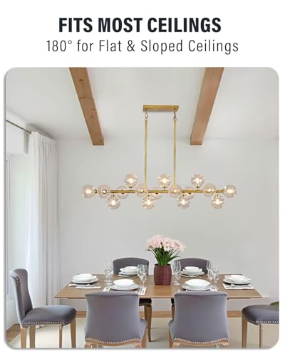55" Long Brass Gold Chandeliers for Dining Room Kitchen Island