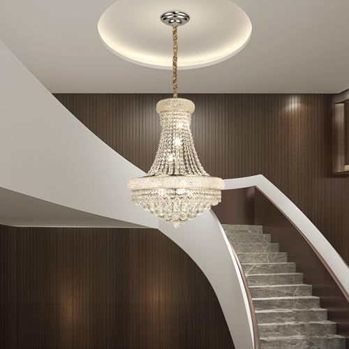 Chrome Crystal Chandeliers for Dining Room