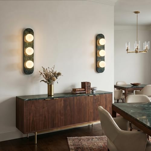 Modern Green Marble Wall Sconce