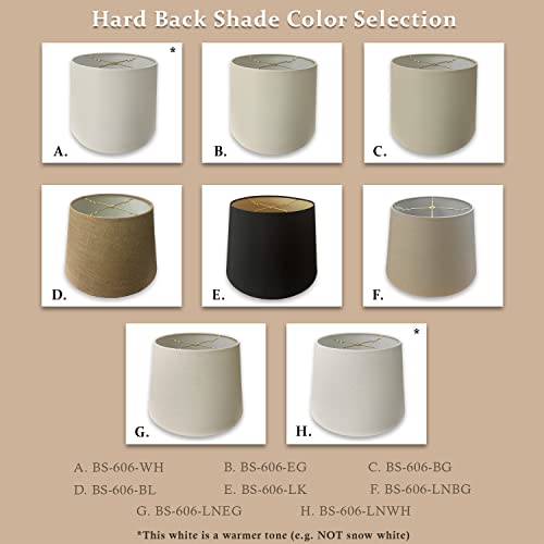 Tapered Shallow Drum Hardback Shade (2 Count)