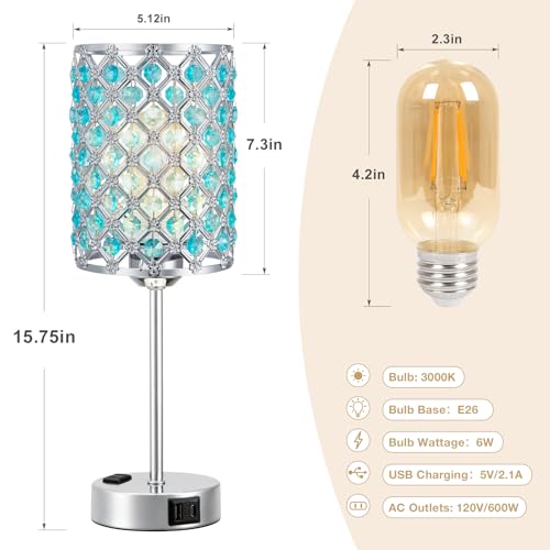 Crystal Lamp for Night Stands