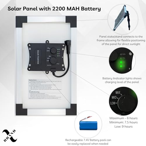 39" 2 Tier Outdoor Freestanding Solar Water Fountain
