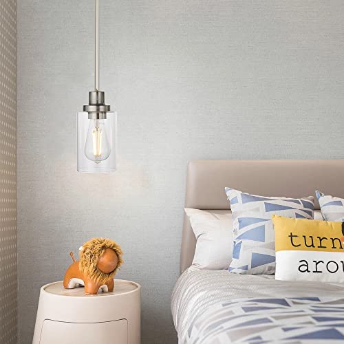Mini Pendant Lights Brushed Nickel 1