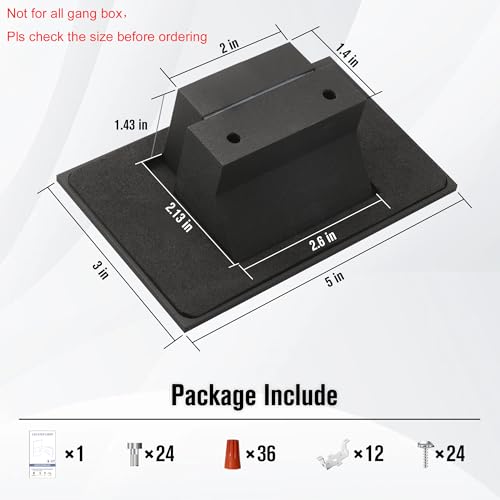 Step Lights Outdoor Indoor Stair Lights LED120V Dimmable Black 3CCT (12 Count)
