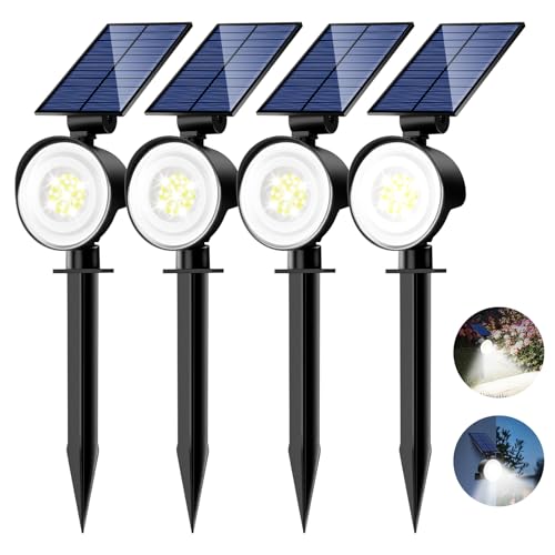 Solar Spot Lights Outdoor Waterproof (4 Count)