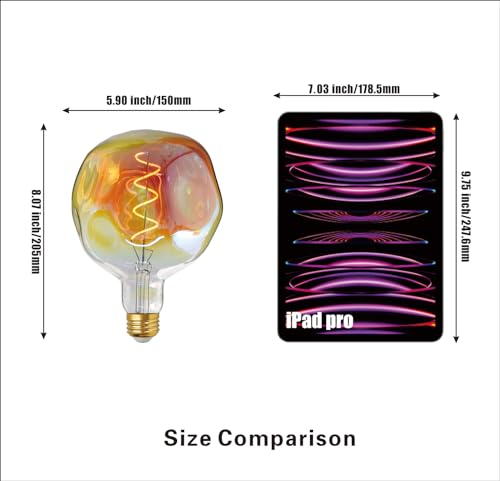 G150 Large LED Globe Color Light Bulb Dimmable 5W250lm E26 2200K 1PC