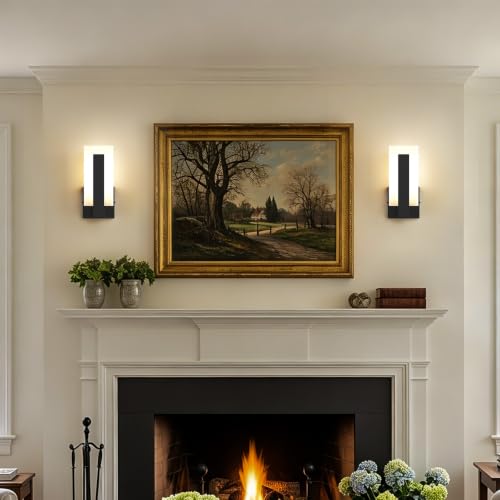 2 Pack Modern LED Wall Sconces (9.76 inch 3000K)