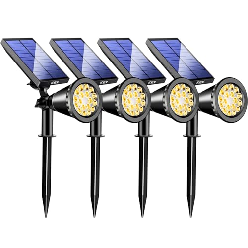 800 Lumens Solar Spot Lights Outdoor (4 Count)