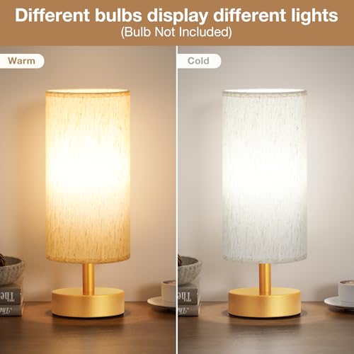 Table Lamps Set of 2 （Cream Shade (2 Count)