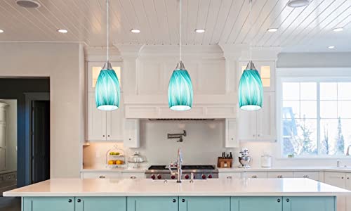 Mini Art Glass Pendant Lights Kitchen Island
