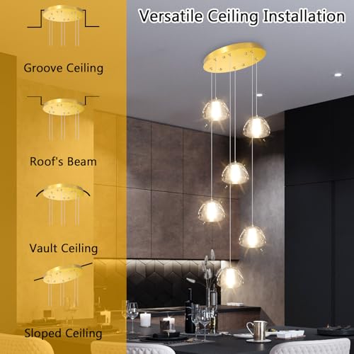 Mini Crystal Chandeliers for Kitchen Island 6