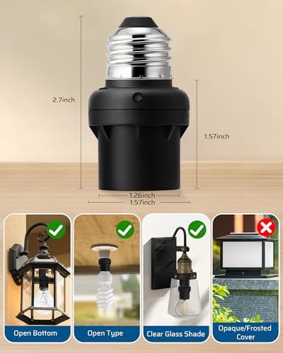 2 Pack Light Sensor Socket (2 Count)