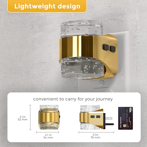 Night Light 2 Pack 3000K Bubble Night Lights Plug into Wall (2 Count)