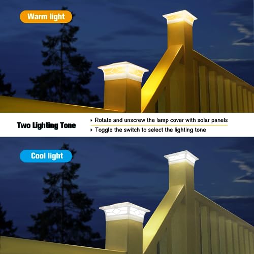 Solar Fence Post Lights (12 Count)