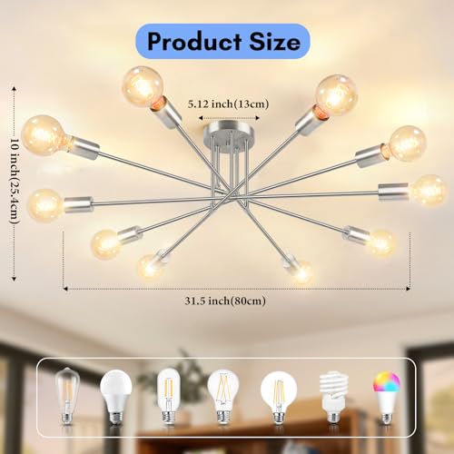 Semi Flush Mount Ceiling Light Fixture