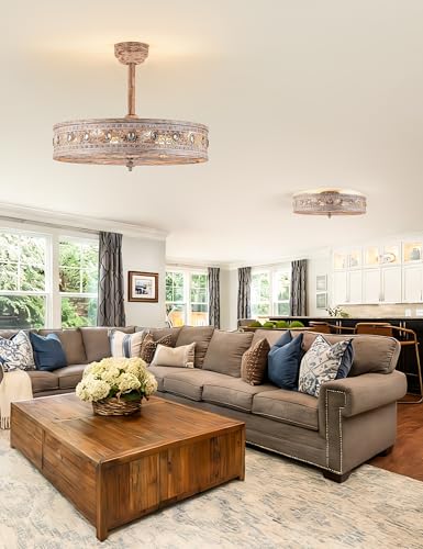 24 Inch Chandelier Ceiling Fan with Light