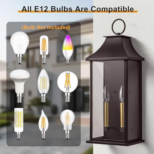 Oil Rubbed Bronze 20.6" Outdoor Wall Light