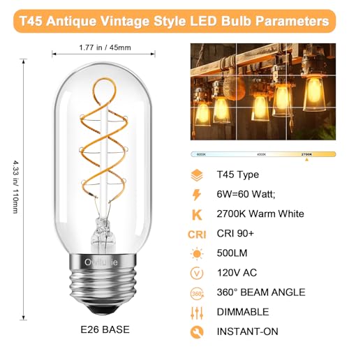 E26 LED Bulb 6W Equivalent 60 watt (4 Count)