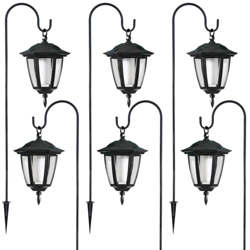 6 Pack Solar Halloween Flame Hanging Lights Outdoor (6 Count)