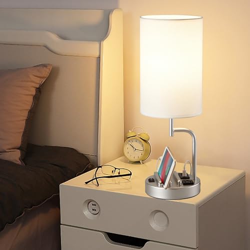 Table Lamp with 3 USB Charging Ports (2 Count)