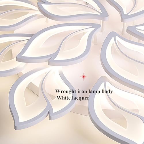 39.4" Flower Shaped Ceiling Light Dimmable Modern Ceiling Lamp Remote Control LED Lighting Fixture for Living Room Kitchen Dining Room