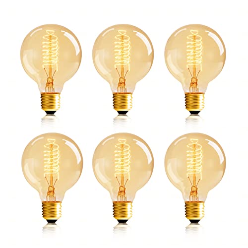 G25 Globe Edison Bulbs (6 Count)