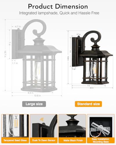 Oil Rubbed Bronze Outdoor Light Fixture