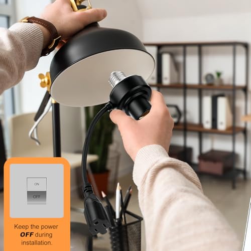 3 in 1 E26 Light Socket Outlet Adapter