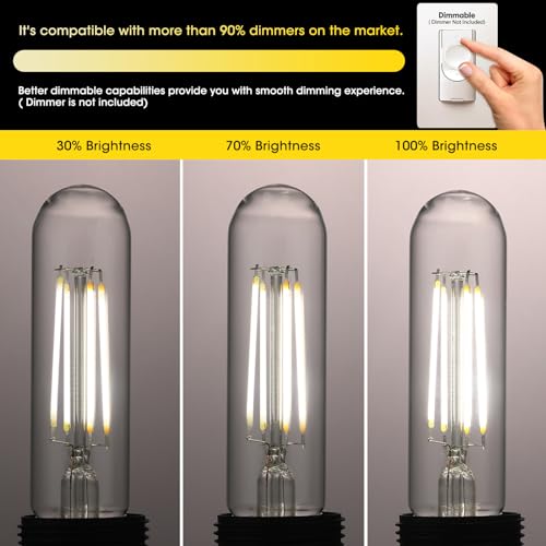 5 Inch Tubular LED Edison Bulb (8 Count)
