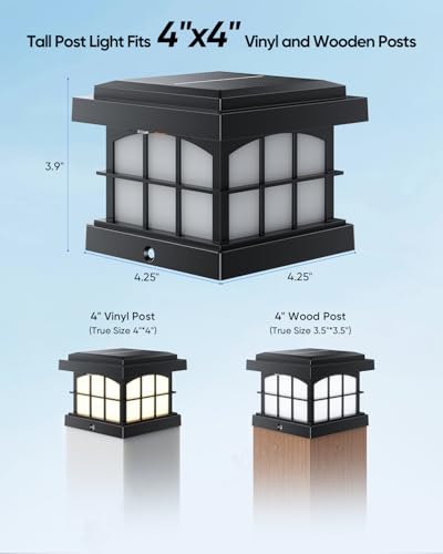 RGBCW Solar Post Cap Lights 2 (2 Count)