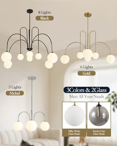 Modern Black Chandelier
