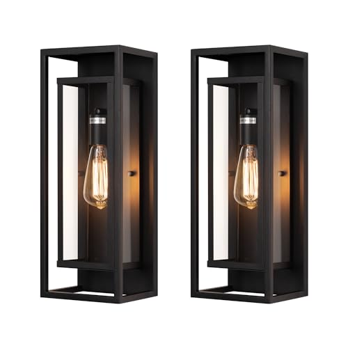 18" Modern Outdoor Porch Wall Light (2 Count)