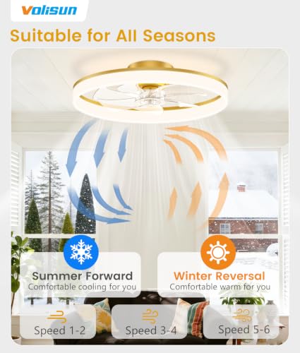 Low Profile Ceiling Fans with Lights and Remote